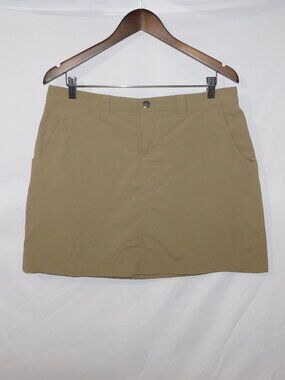 Eddie Bauer Adventure Horizon Travex Skort Tan Skirt w Short Womens 10 outdoors